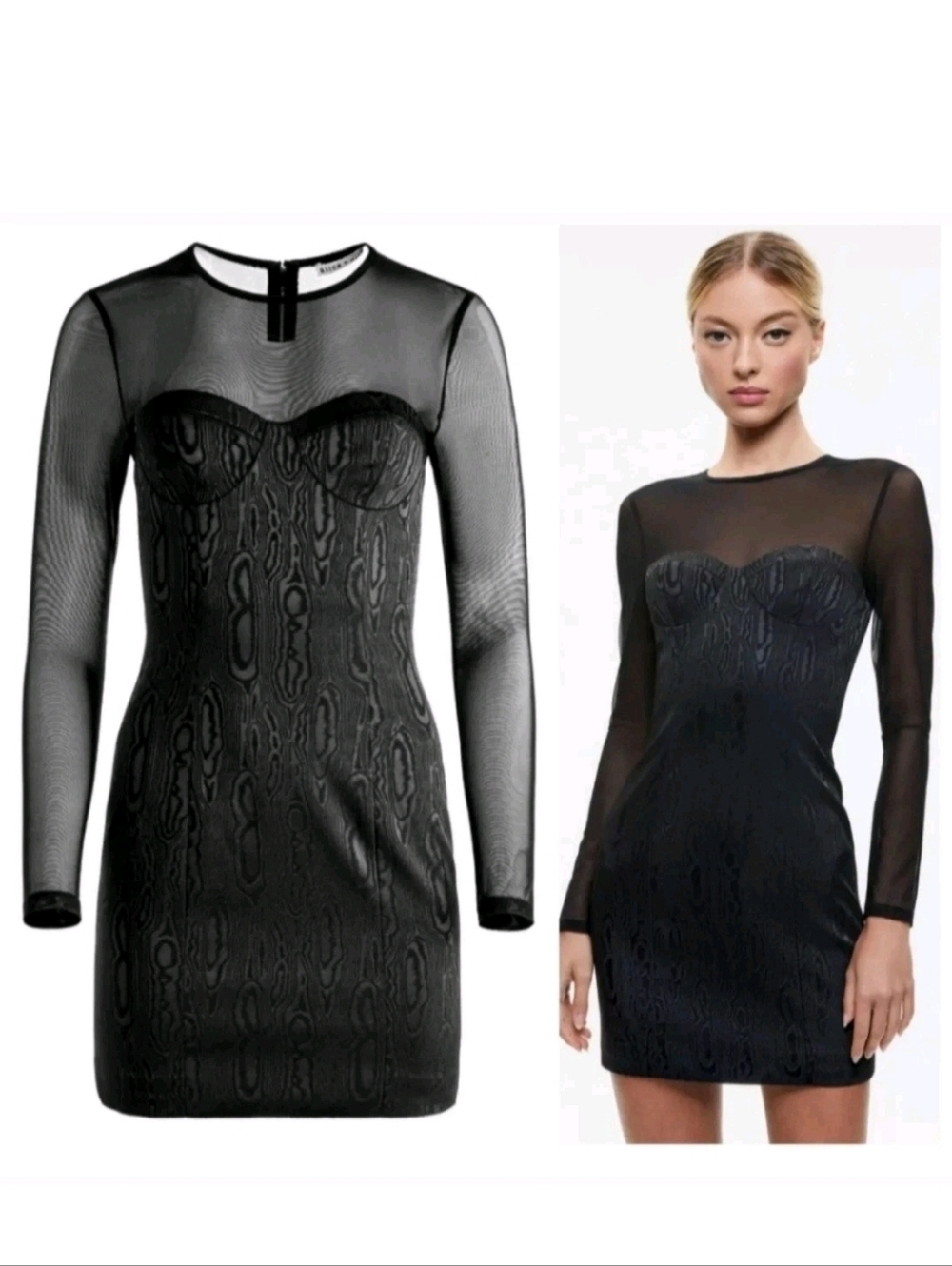 Alice + Olivia Women's Takako Crewneck Mini Dress Size 0 NWT